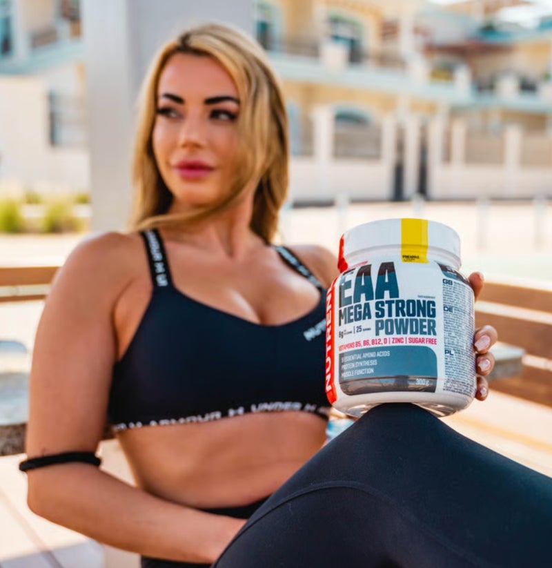 NUTREND EAA Mega Strong Powder 300g Pineapple + Pear  | 9 Essential Amino Acids | Sugar Free | Muscle Recovery & Performance Support - Image 3